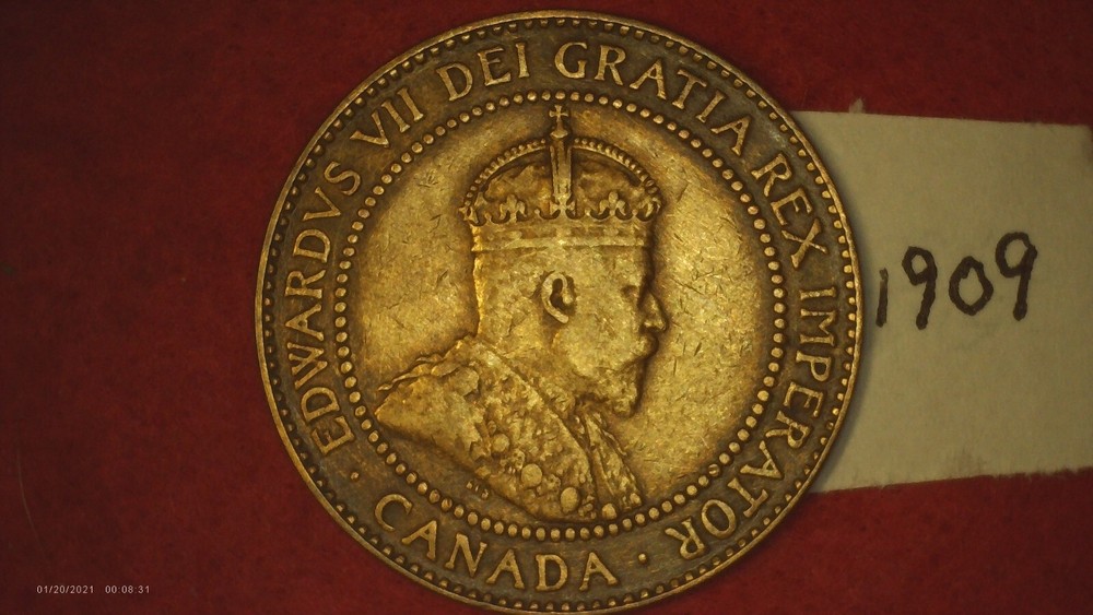 1909 Canada Large Cent King Edward VII