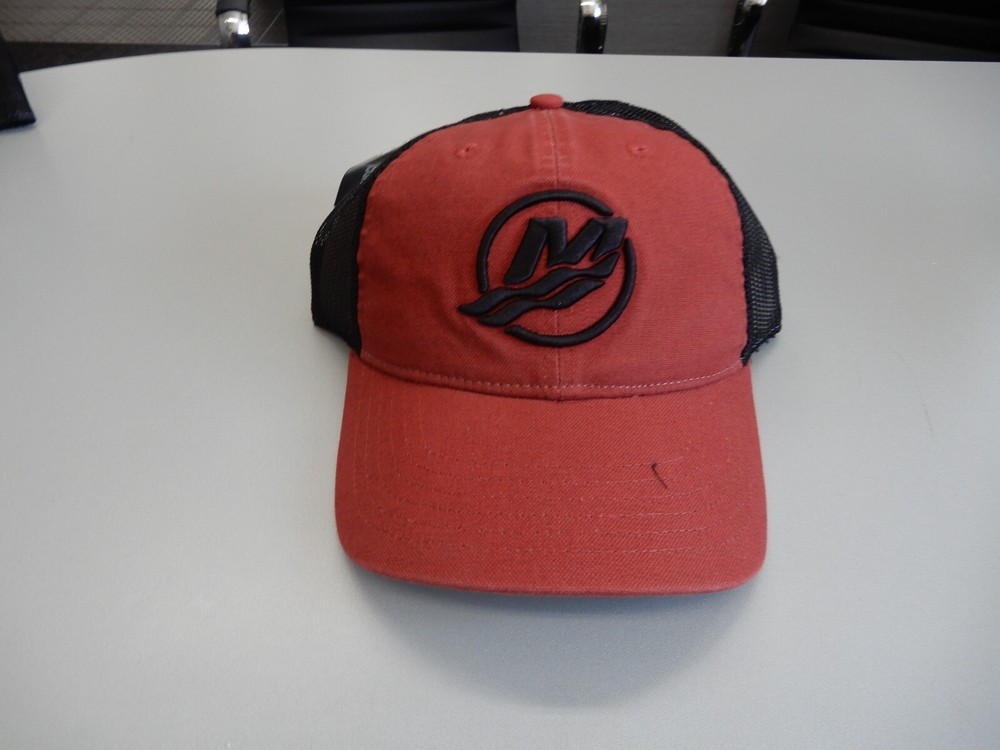 MERCURY OUTBOARDS CLASSIC CAP VINTAGE RED  HAT CAP