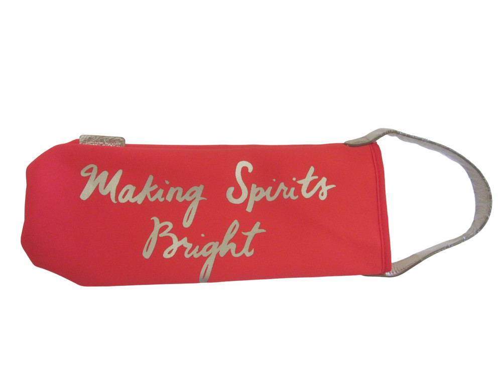 NWT LILLY PULITZER Ruby Red MAKING SPIRITS BRIGHT Wine Bag Bottle Holder