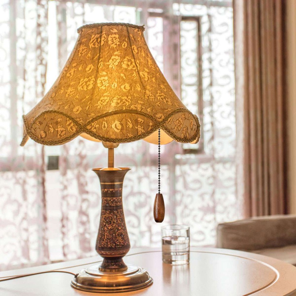 1/2/4Pcs Ceiling Fan Chain Pulls Wooden Pull Chain Extension Pull Chain for Ceil