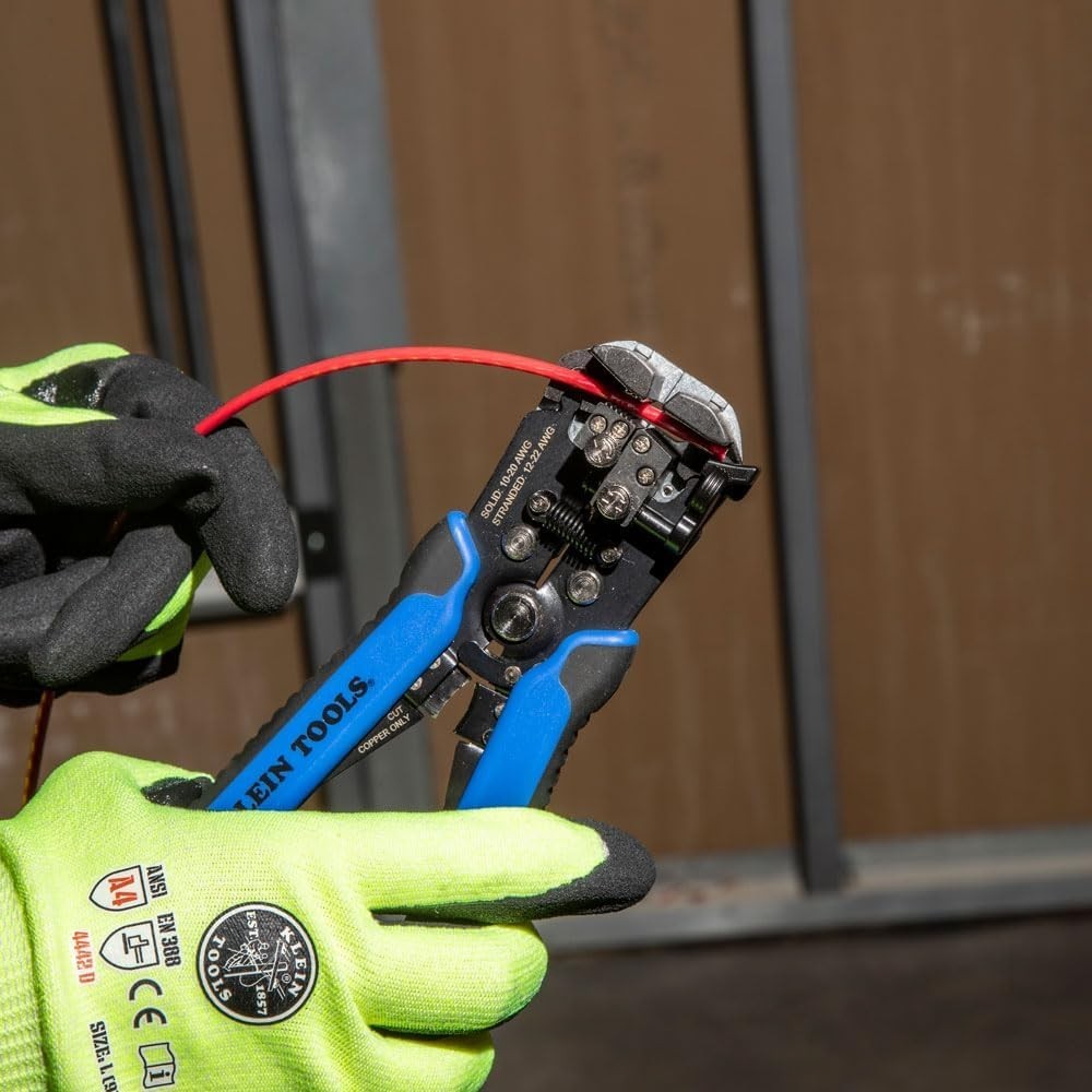 Professional Self-Adjusting Wire Cutter for 10-20 AWG Solid and Stranded Wire