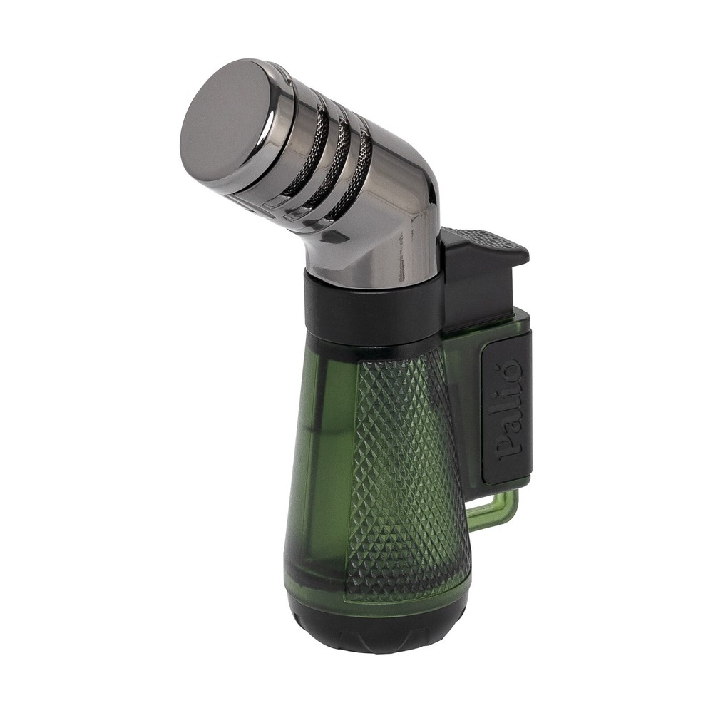 Palio Squadra Angled Triple-jet Flame Lighter, Green