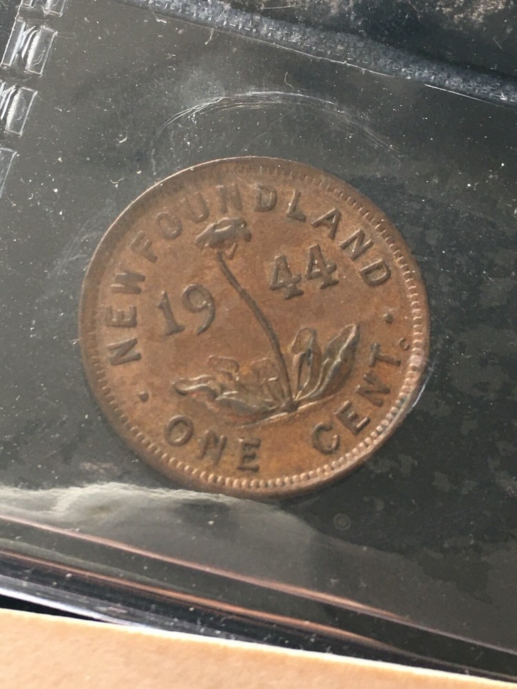 1944C ICCS Graded Newfoundland One Cent **EF-45**