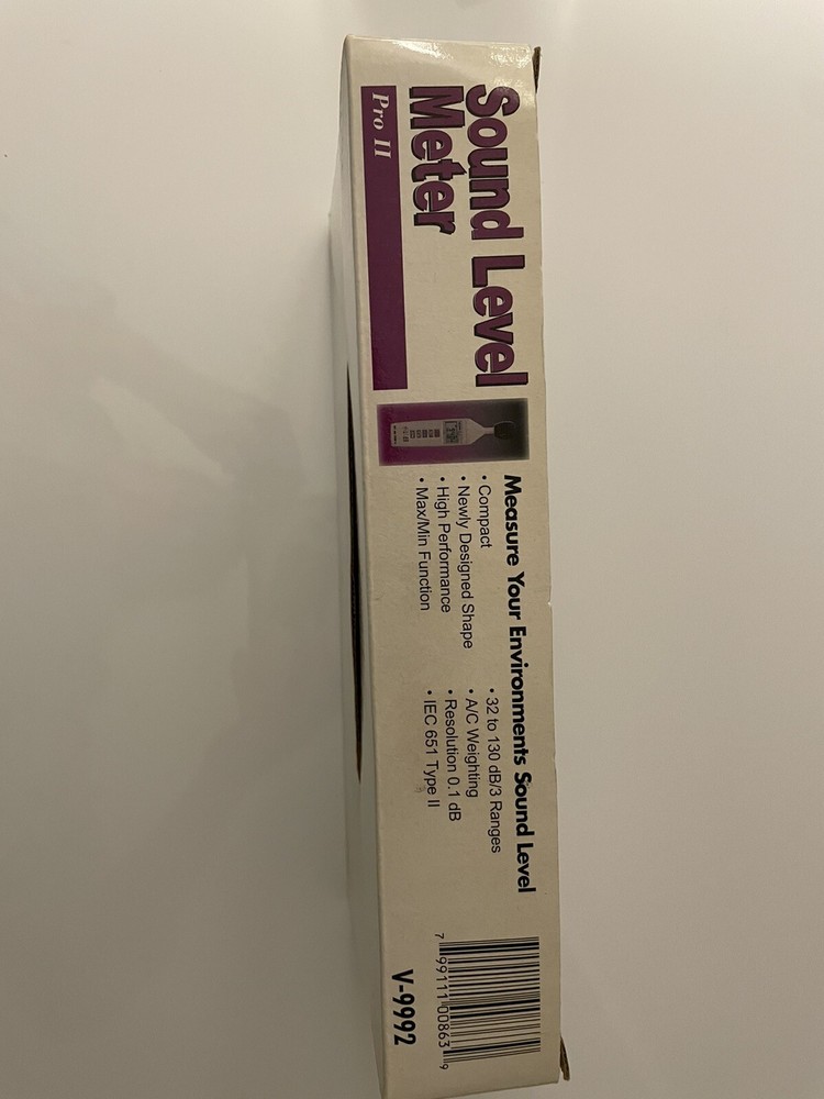Valcom V-9992 Digital Sound Decibel Meter Pro II