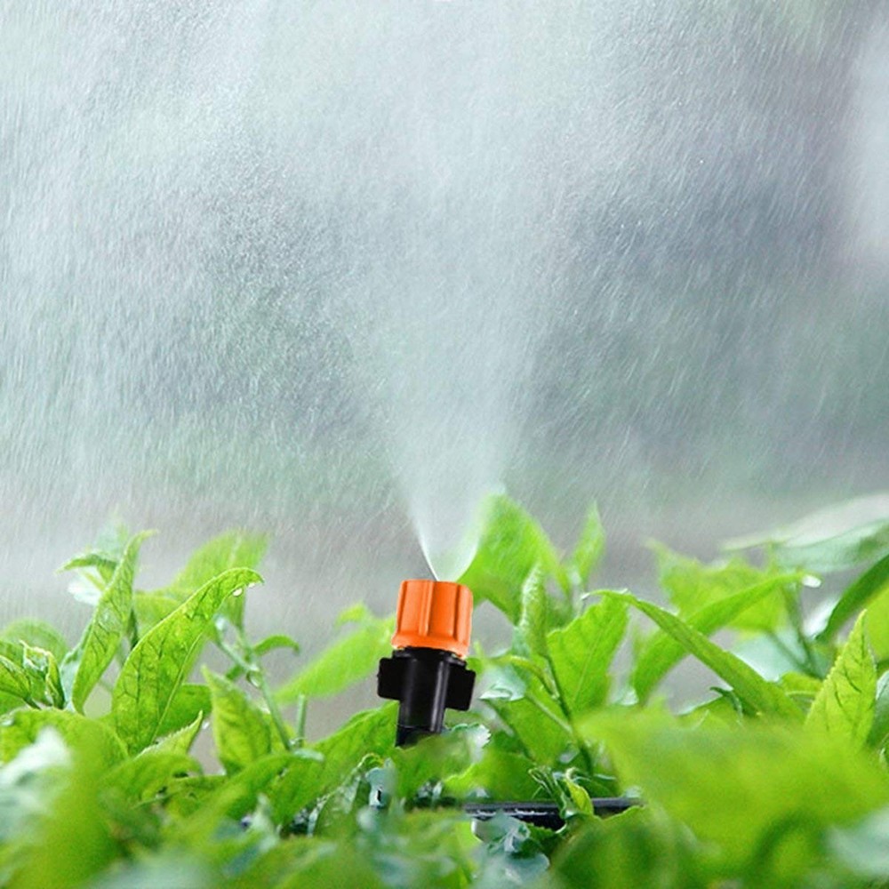 Durable 50-Pack Garden Drip Watering Kit - Efficient & Adjustable Flow Control