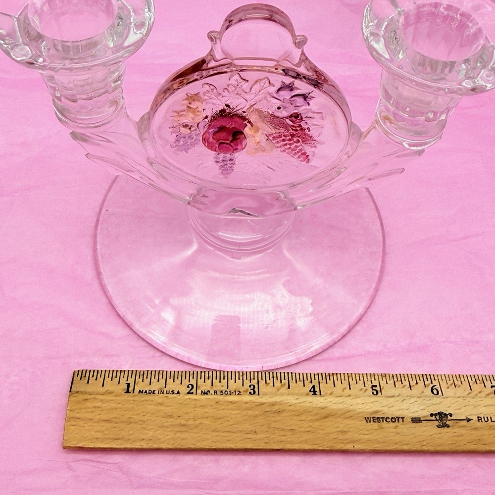 Westmoreland DELLA ROBBIA FLASHED Double Light Candleholder