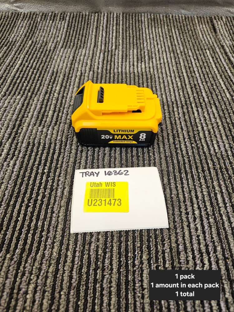 Replacement Lithium-Ion Tool Battery for Dewalt DCB200 - 8.0Ah 20V Max