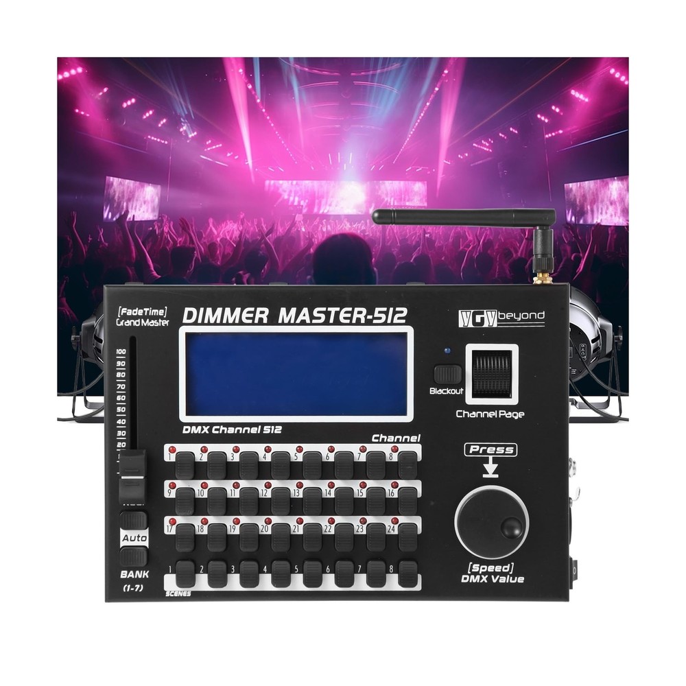 Wireless DMX Controller,192 Channel DMX512 Controller Stage Lighting Equipmen...
