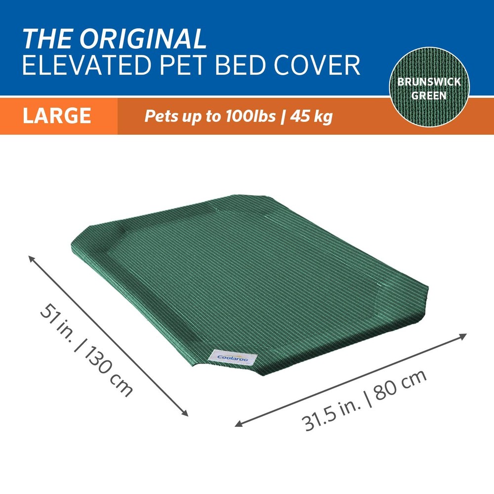 Original Pet Bed Replacement Cover - Brunswick Green - Large,