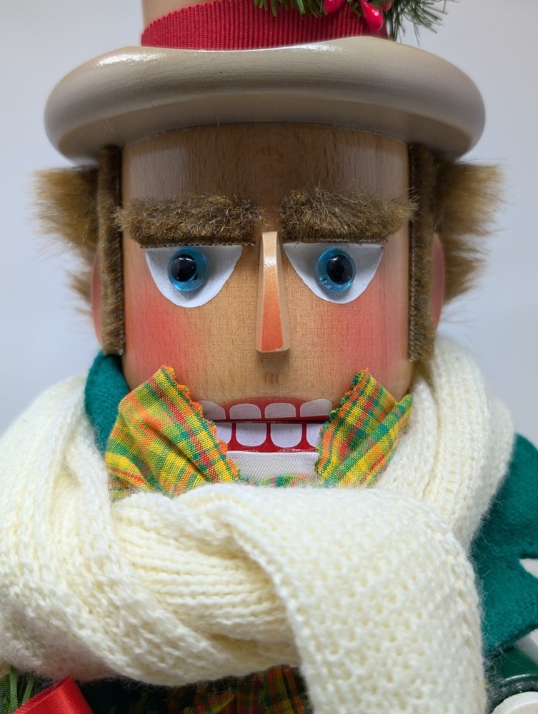 Steinbach German Nutcracker BOB CRATCHIT & TINY TIM 17.5" (Tiny Tim Missing)