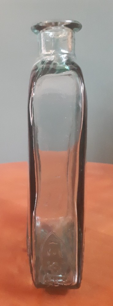 Vintage Large & Thin Mint Aqua Glass Bottle