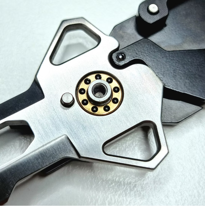 Dagueart Xiris Folding Dagger 4" False Edge Stainless Blade Aluminum Handle