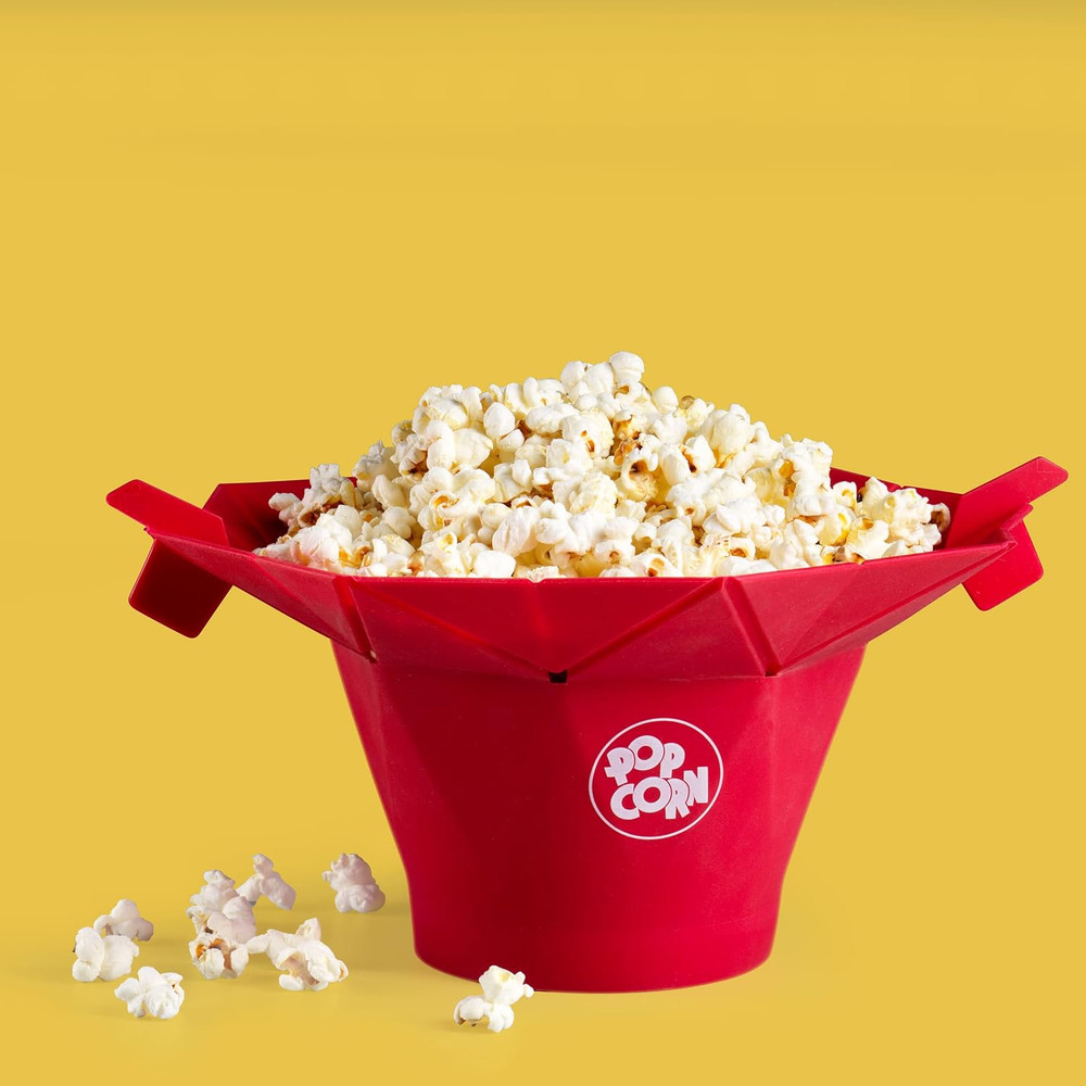 Poptop Microwave Popcorn Popper (Cherry)