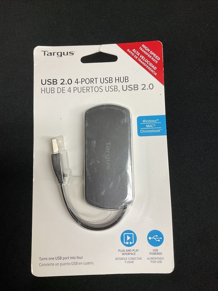 Targus, USB 2.0, 4-port Basic Hub ACH114US