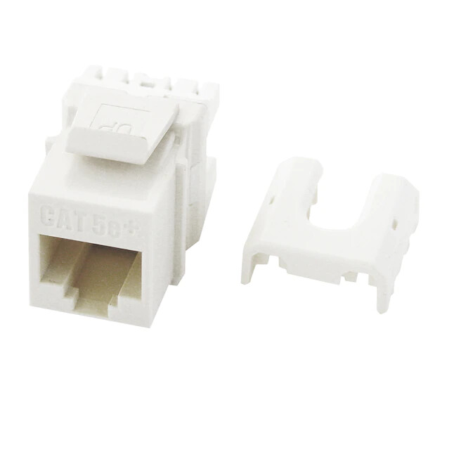 Legrand Cat 5e Quick Connect RJ45 Keystone Insert, White - NEW