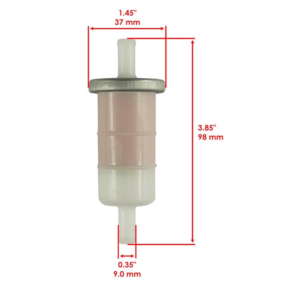 2X Fuel Filter For Kawasaki KAF620G Mule 3000 2008 & Before