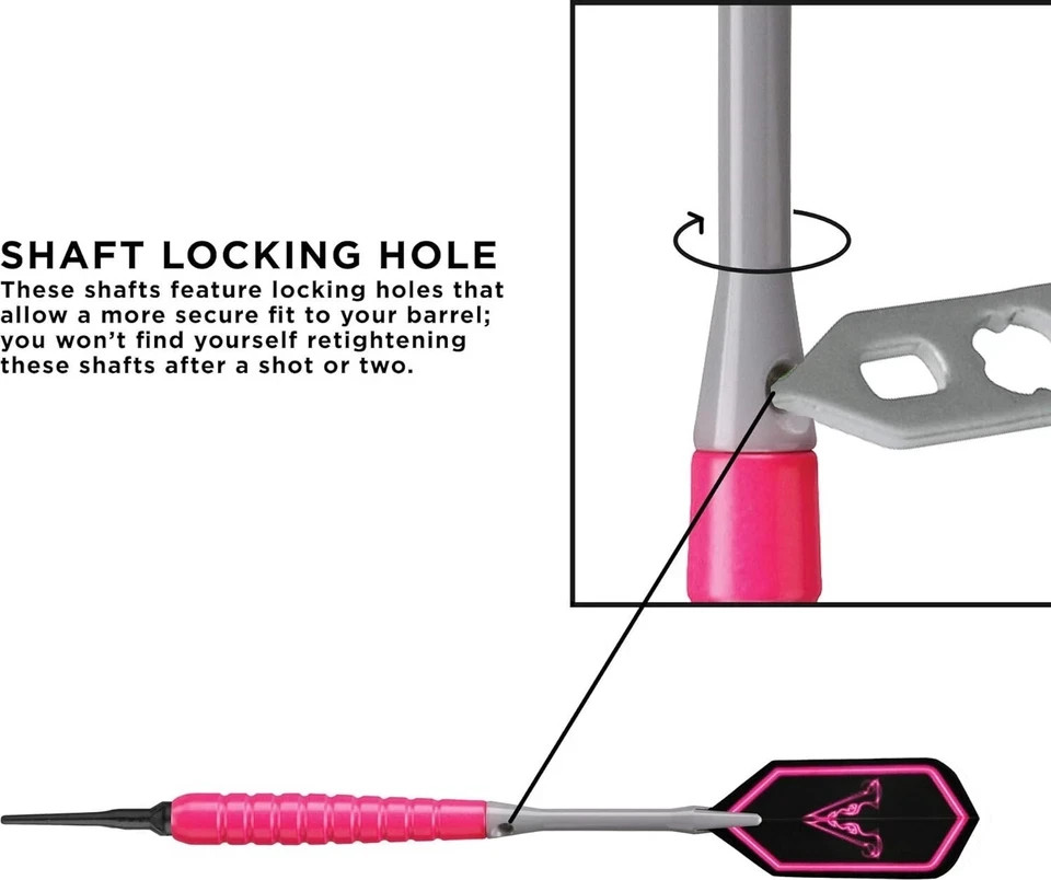 Viper V Glo Soft Tip Darts, Pink/Grey, 18 Grams