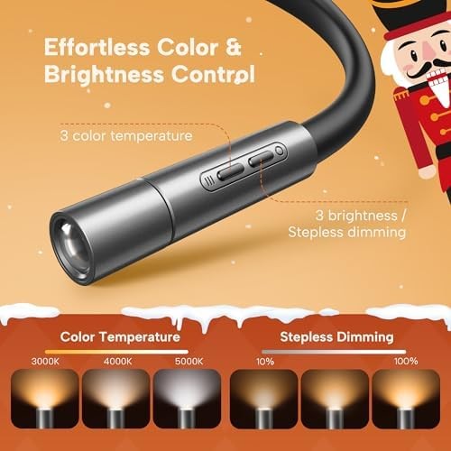 Rechargeable Neck Reading Light 3 Colors