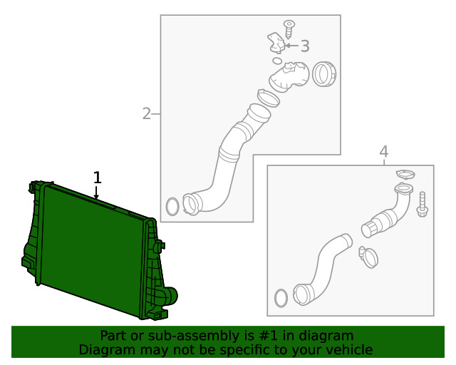 Genuine GM Intercooler Radiator 23385892