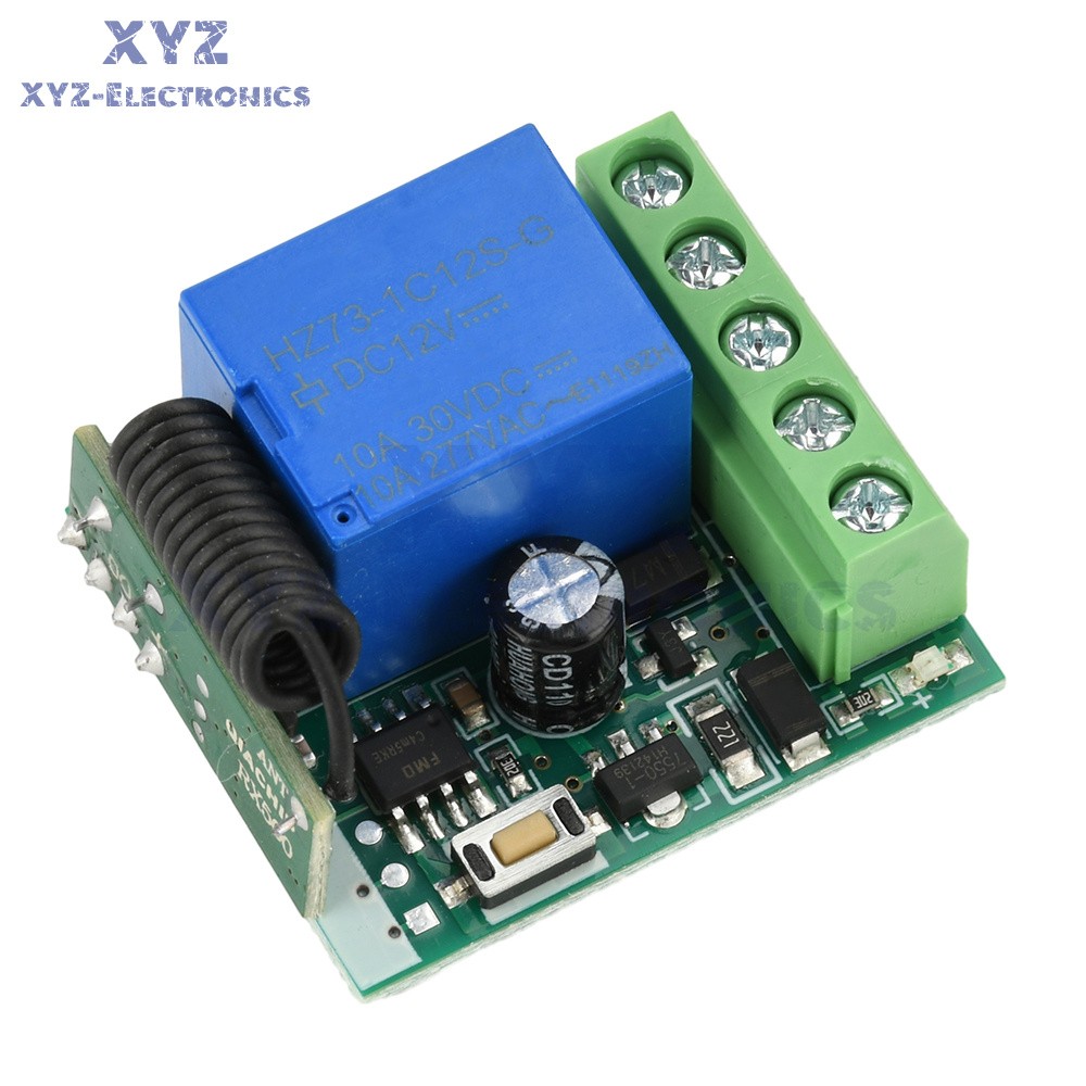 433Mhz Universal Wireless Remote Control Switch DC 12V Receiver Transmitter Set