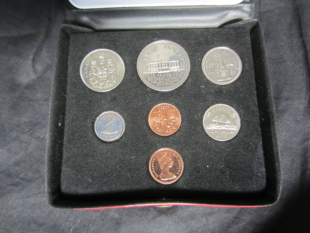 1973 CANADA 7 COIN MINT SET WITH ORIGINAL CASE. FREE SHIP