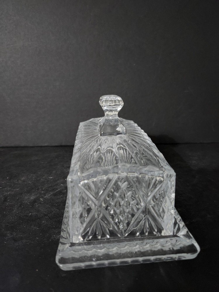 Godinger Dublin Crystal Covered Butter Dish