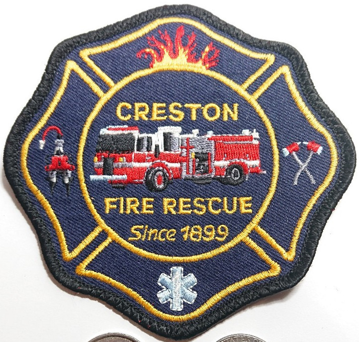 Creston Fire Rescue British Columbia Patch Badge Crest