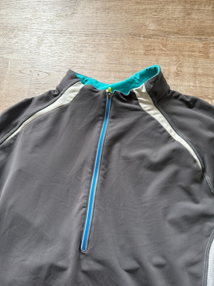 Quechua Decathlon 1/4 Zip Pullover Jacket Mens XL Gray Stretch