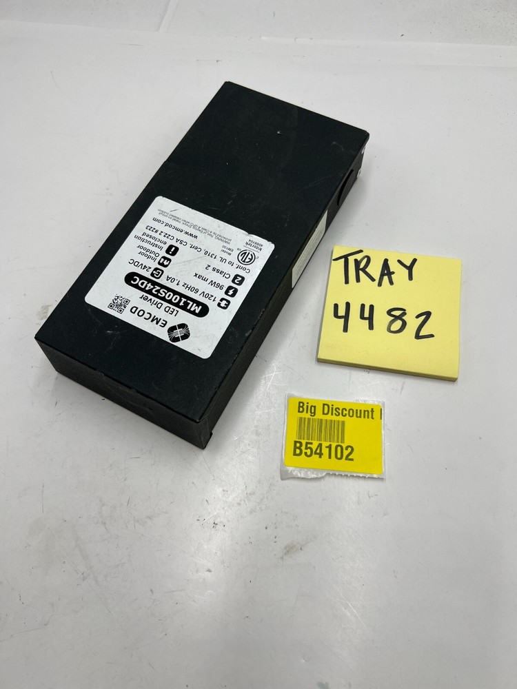 OEM Emcod ML100S24DC LED Driver 24VDC, Class 2, 120V 60Hz 1A, 96W Maximum