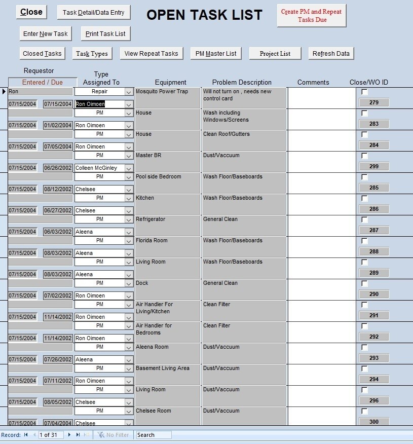 Home Management Database for Personal Finance, Inventory & more, uses MS Access
