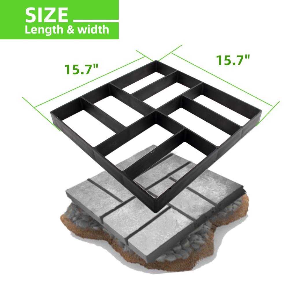 CJGQ Concrete Molds Reusable Walk Maker Paver Path Maker, Yard 8 Grid-1Pack