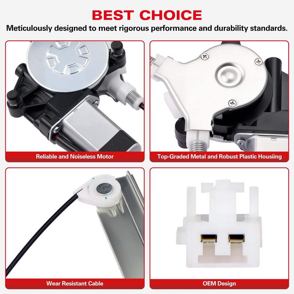 Window Regulator with Motor For Mazda MPV 2000-2006 Front Left Driver 741922