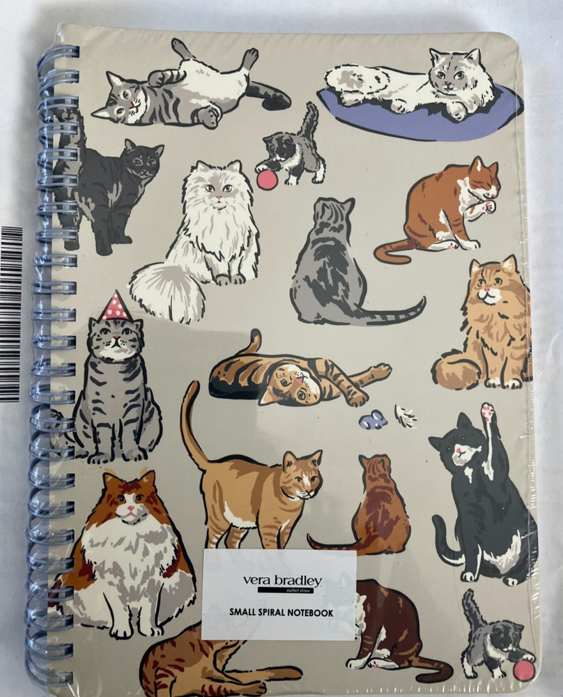 VERA BADLEY SMALL NOTEBOOK "A CATS LIFE"