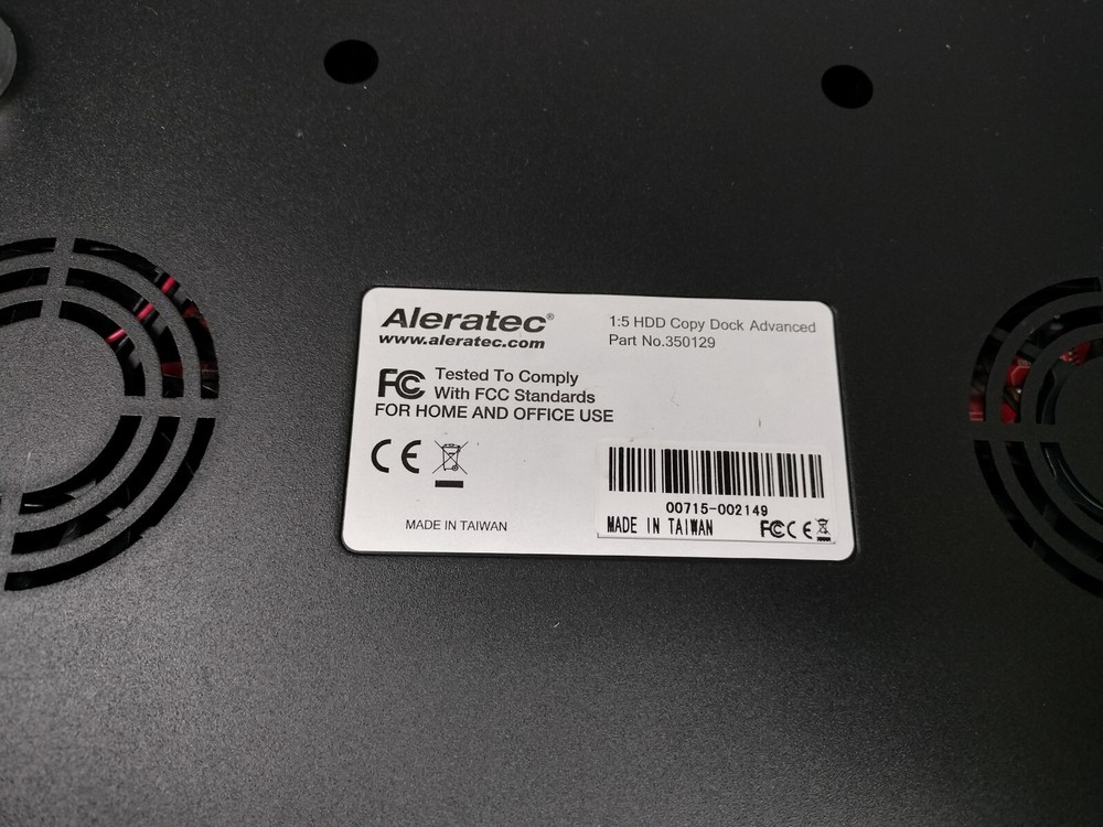 Aleratec 1:5 HDD Copy Dock Advanced (Part No#350129)