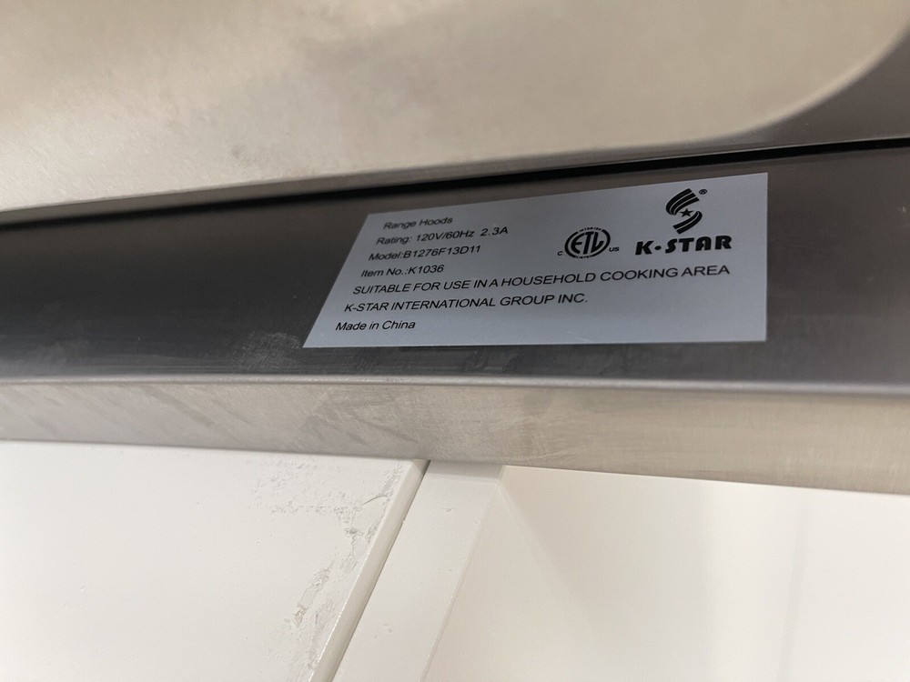 kstar k1036 kitchen range hood