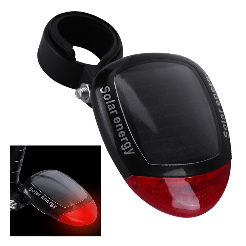 Sustainable Lighting Solution Solar Powered MTB Taillight Easy Mounting