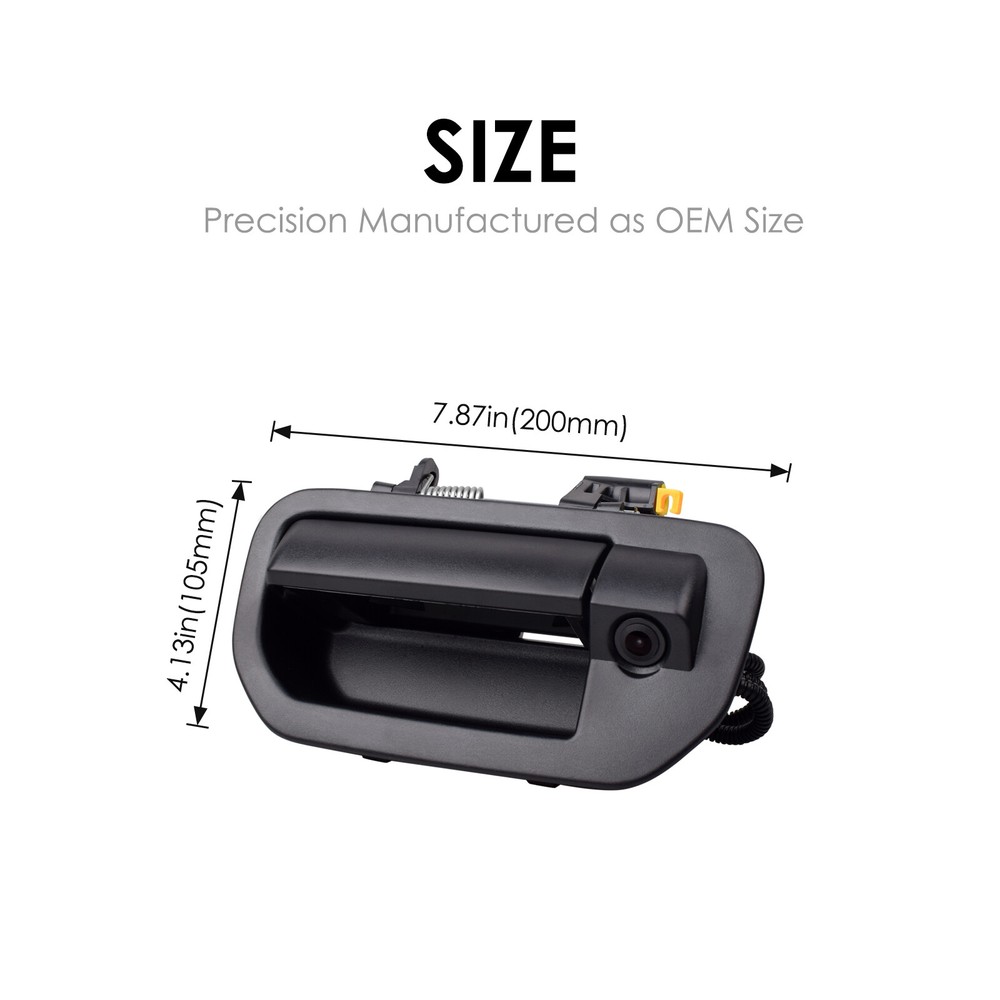 For Honda Ridgeline (2006-2014) Black Tailgate Handle with Backup Camera