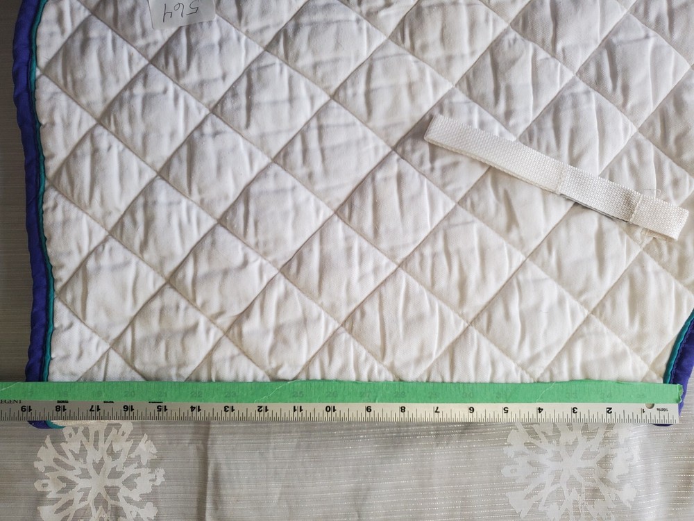 English AP Saddle Pad - White - Schooling - Jumping - Training - Eventing