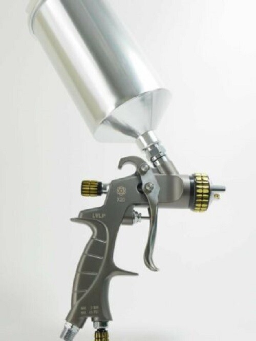 Atom X20 LVLP Automotive Paint Gun – Gravity Feed + GunBudd Light