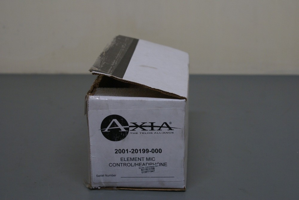 NEW Telos Axia Element Mic Control/Headphone Selector Panel 2001-20199-000 1M