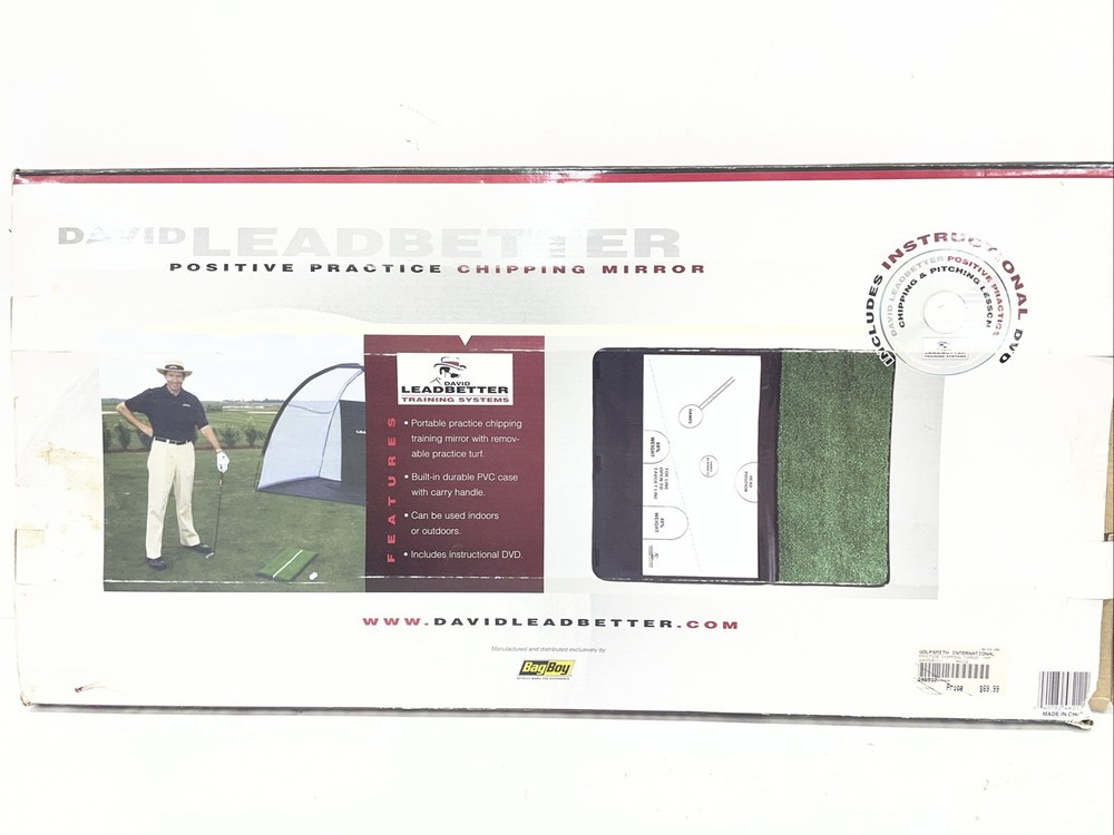 David Leadbetter Positive Practice Chipping Mirror Golf Training Aid NOS