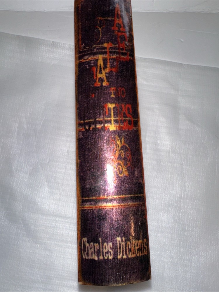 Faux Book Storage Box Charles Dickens Magnetic Closure