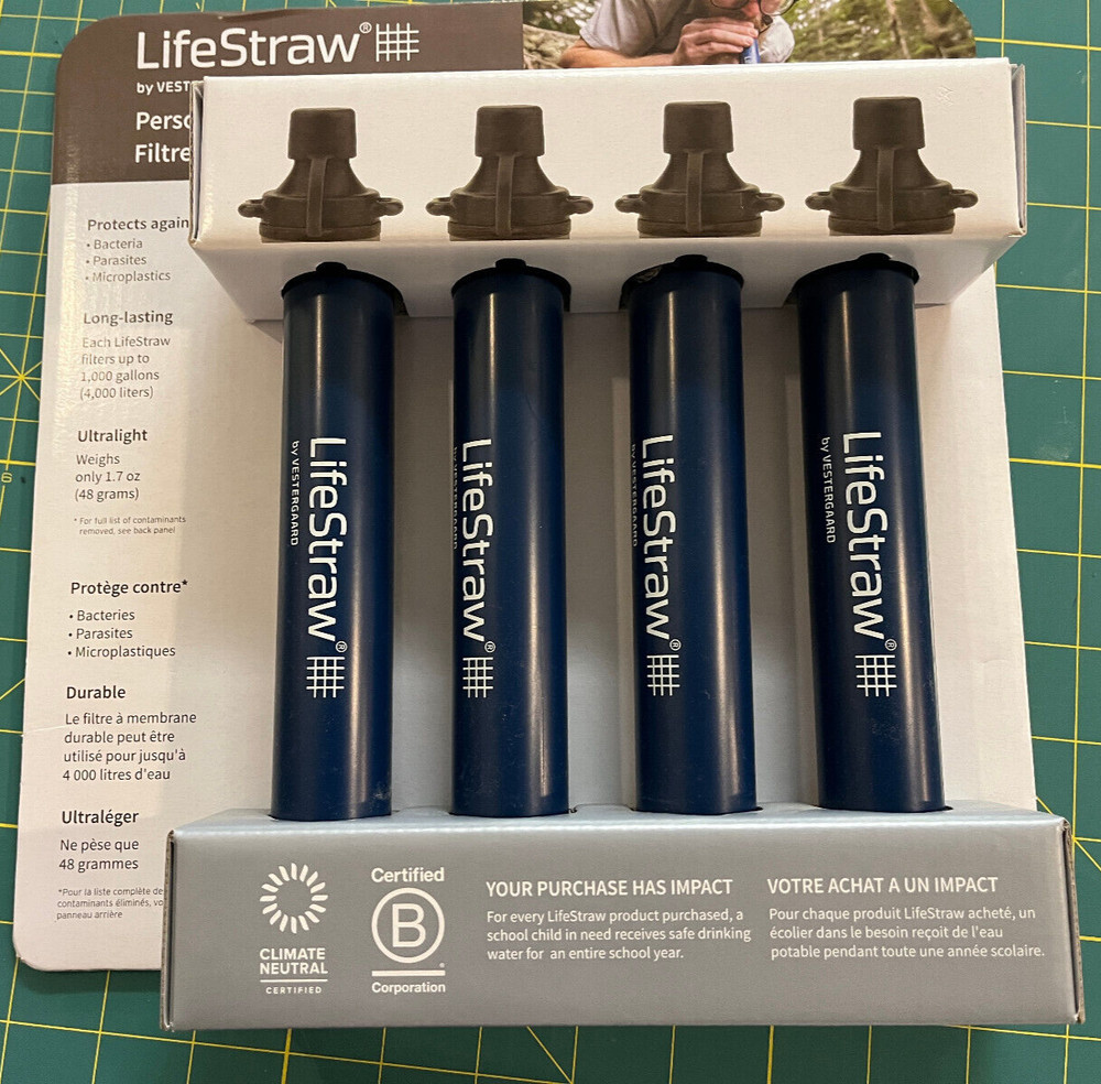 Lifestraw Personal Water Filter 4-pack