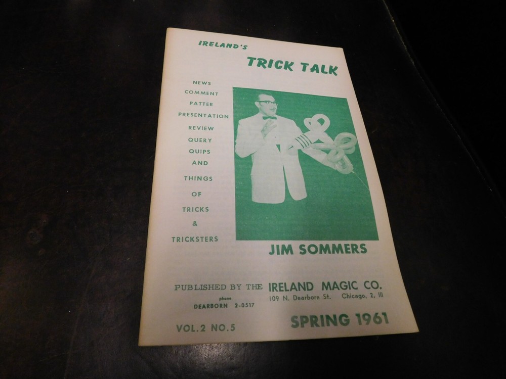 Ireland's Trick Talk Magic Magazine 1961 Spring