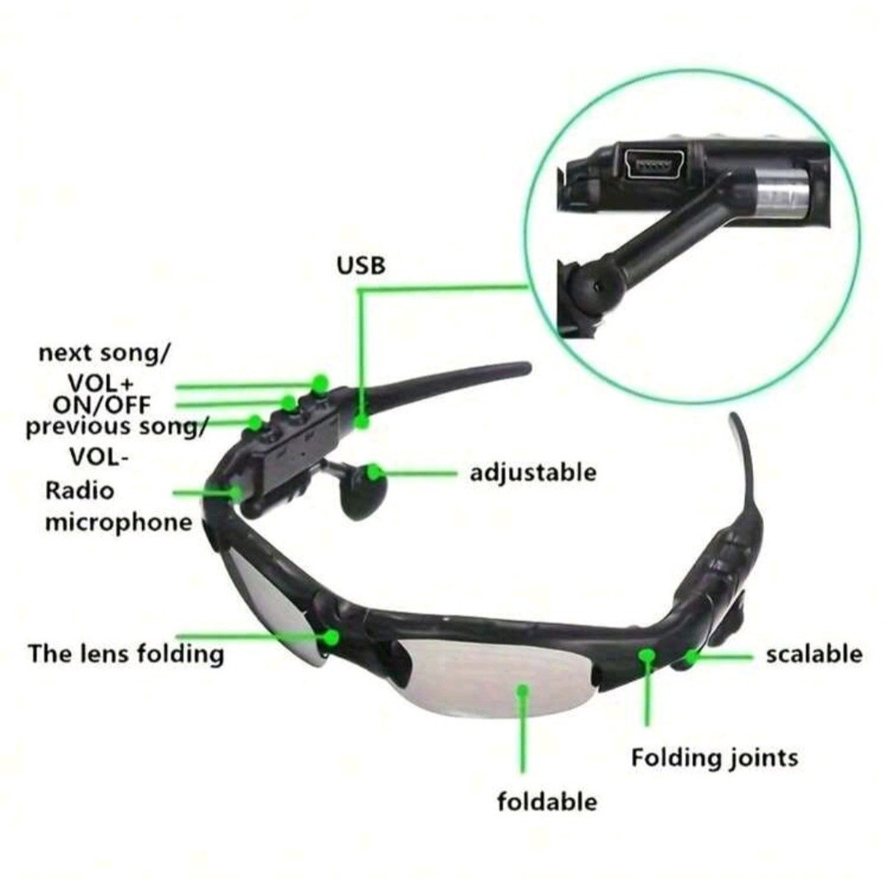 Smart Glasses Polarized, Bluetooth
