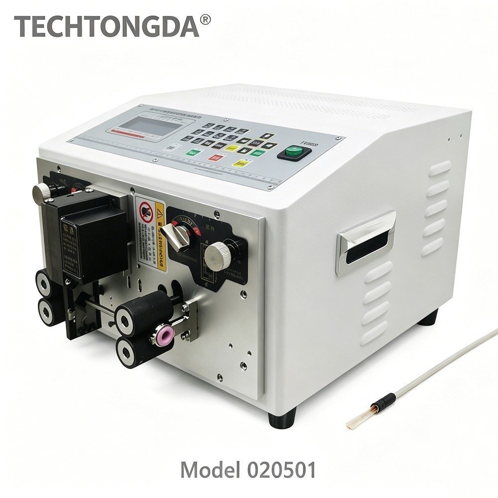 110V Automatic Wire Stripping Cutter Computer Controlled Wire Stripper 0.1-10mm²