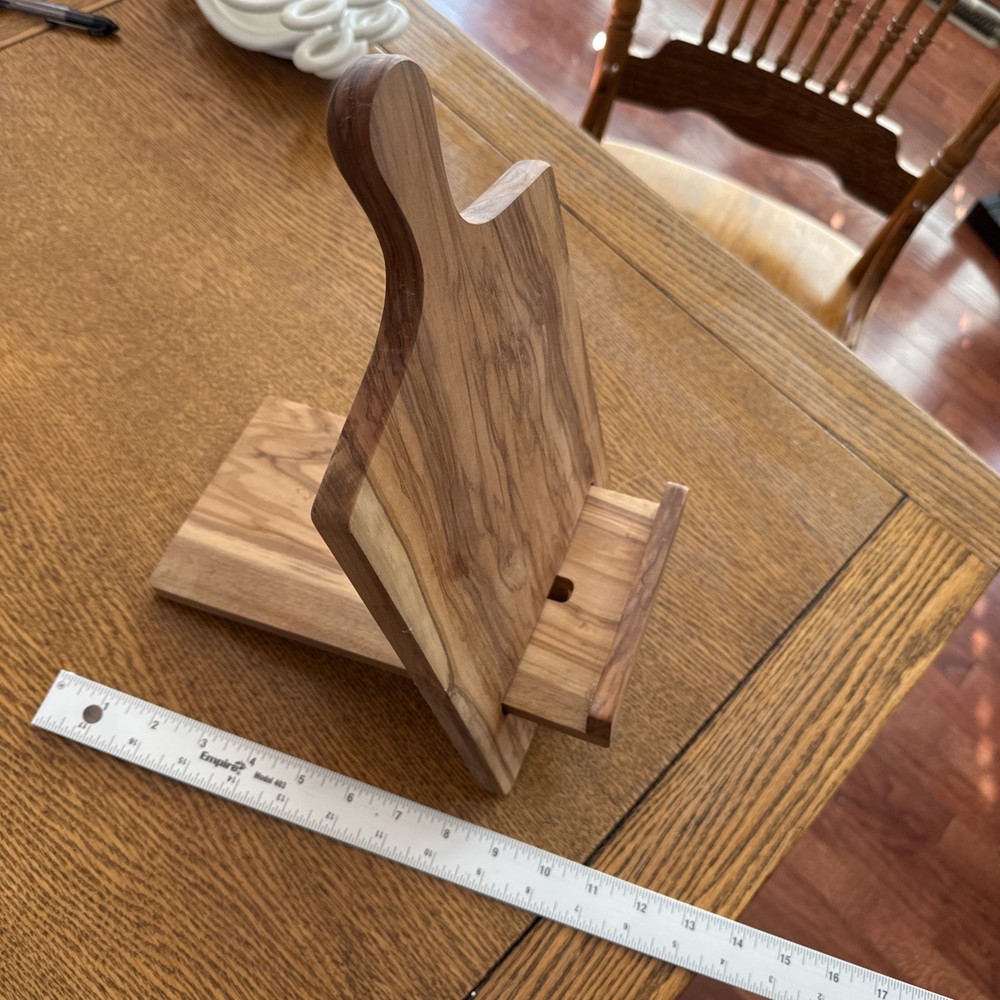 Olive Wood Cook Book Holder