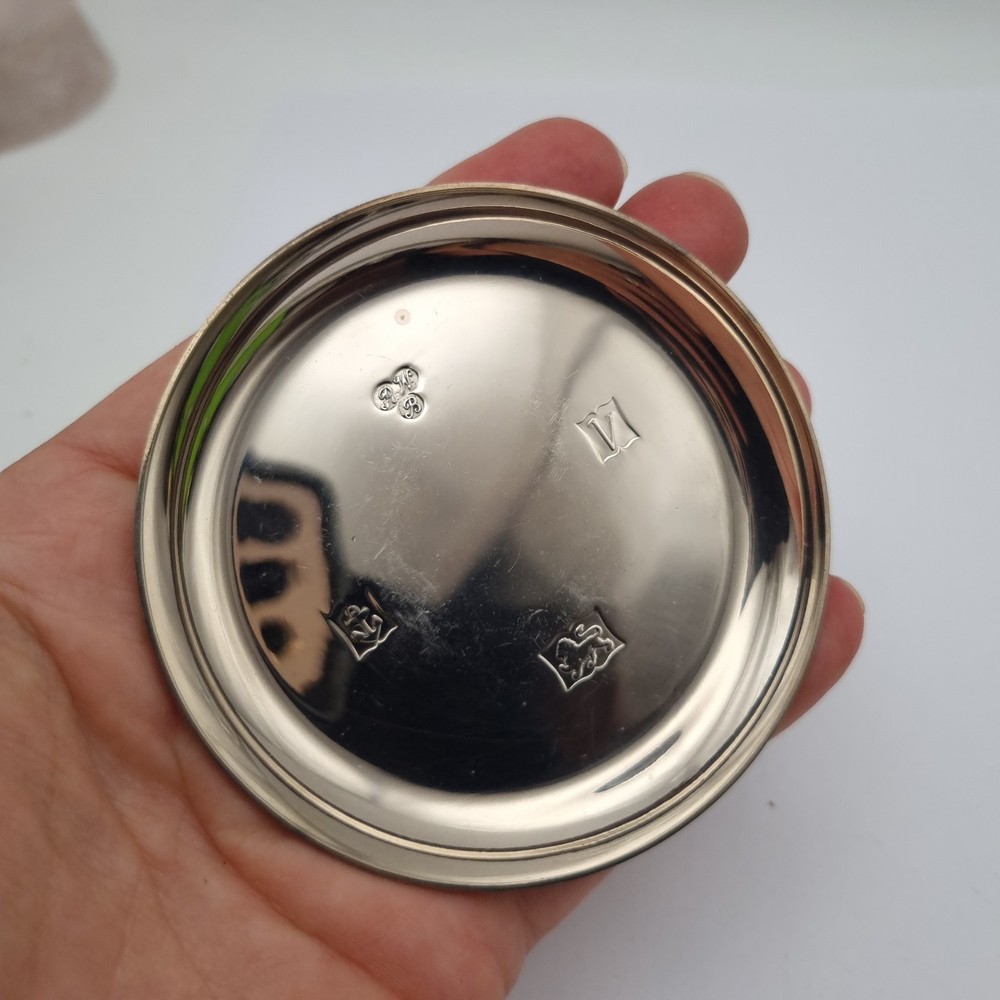 Harrods Silver Pin Dish / Wine Coaster Hallmarked 1970 UK