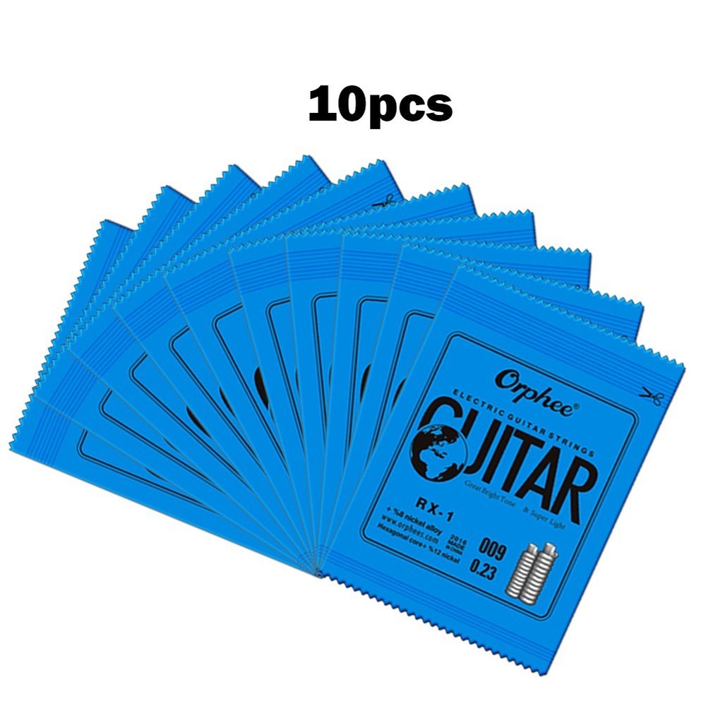 10PCS Orphee Single Strings For Electric Guitar 1st E-String(.009) Replacement