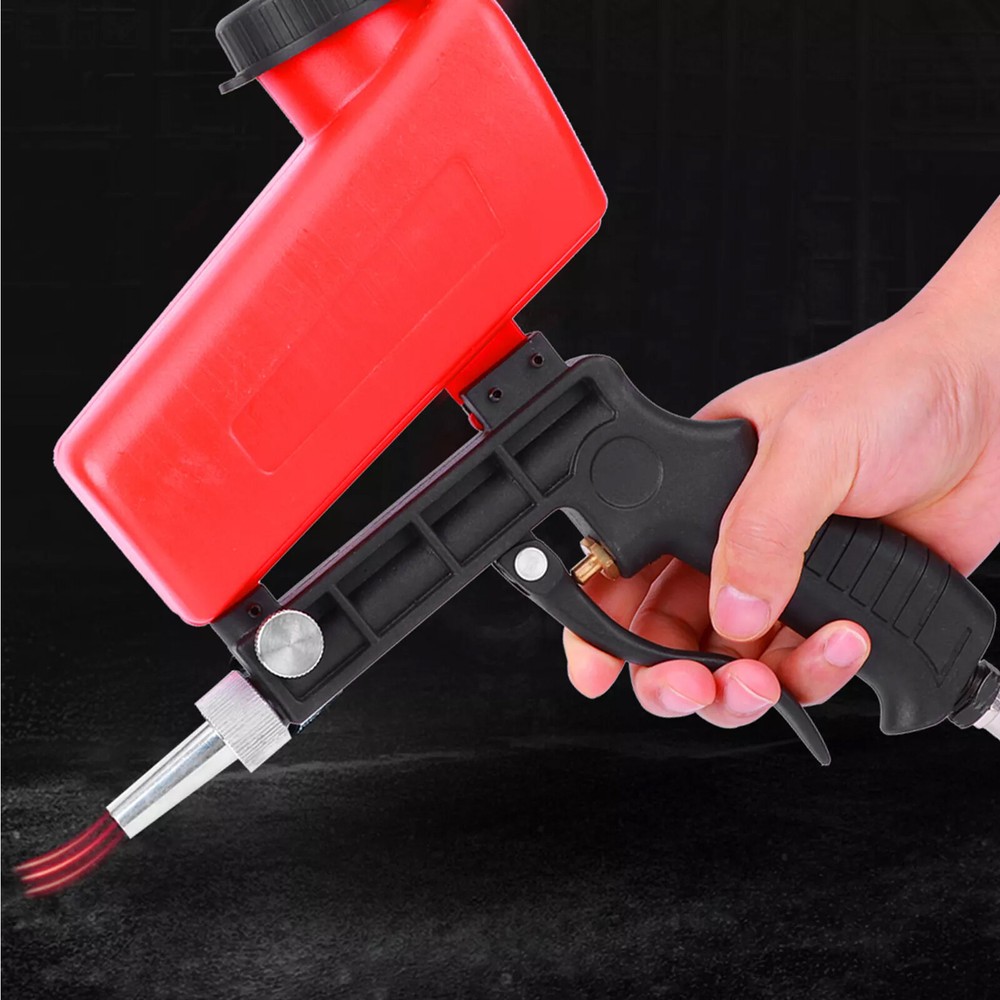 1/4" Pneumatic Sandblasting Machine Handheld Spray Mini Sandblaster Hand Tool
